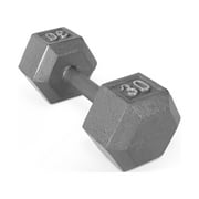 CAP Barbell 30lb Cast Iron Hex Dumbbell, Single
