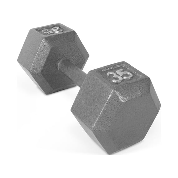 CAP Barbell 35lb Cast Iron Hex Dumbbell, Single