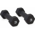 thumbnail image 1 of CAP Barbell, 3lb Black Neoprene Dumbbell, Pair, 1 of 5