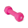 thumbnail image 1 of CAP Barbell 3lb Neoprene Dipped Dumbbell, Pink, Single, 1 of 5