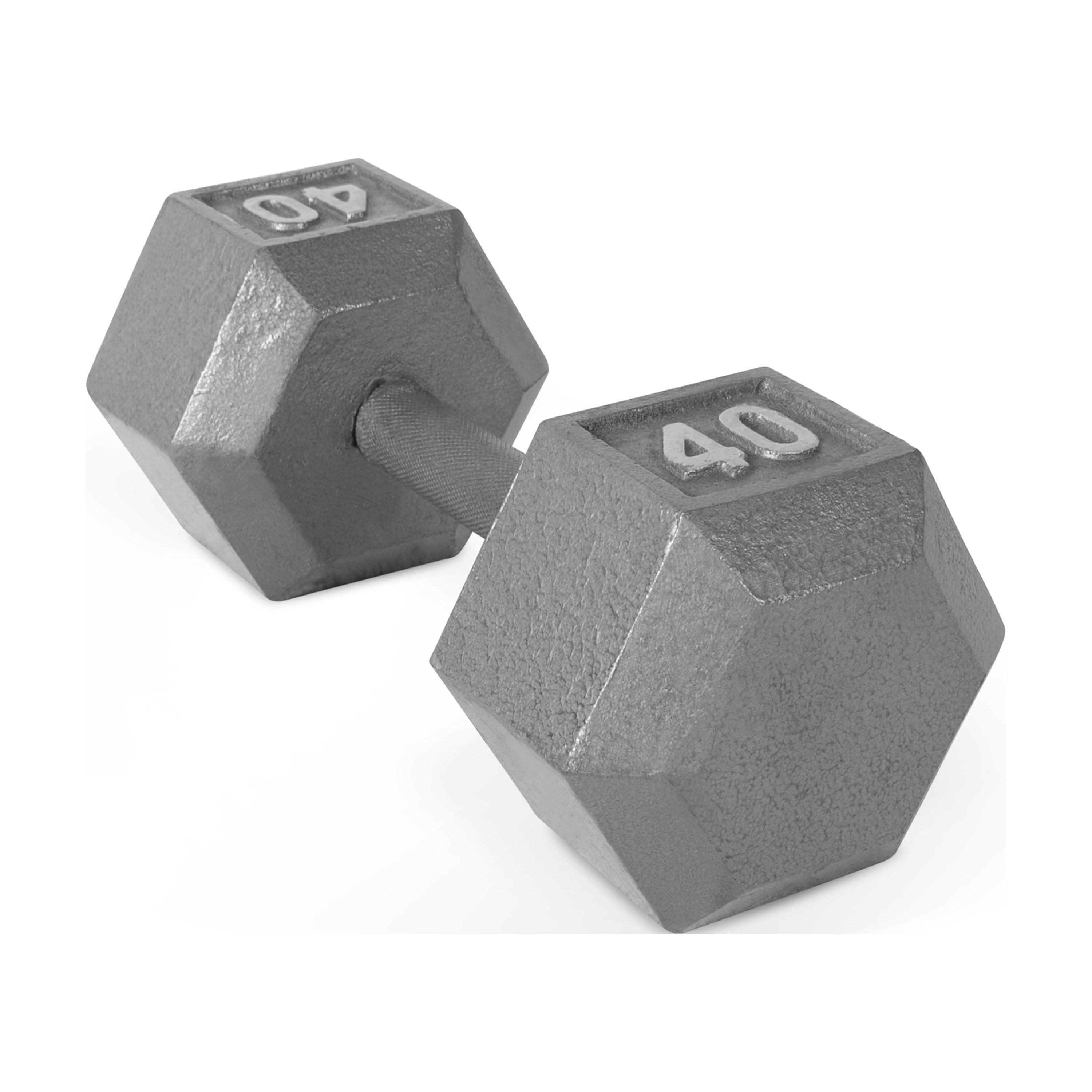 CAP Barbell 40lb Cast Iron Hex Dumbbell Single Walmart