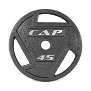 CAP Barbell, 45lb Olympic Grip Plate, Black
