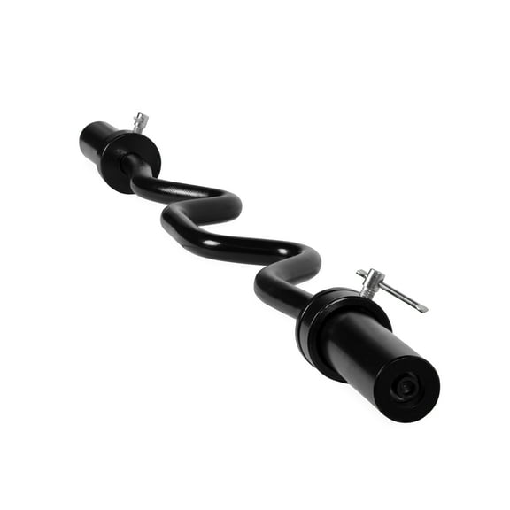 CAP Barbell 48 in. Olympic Super Curl Weight Bar, Black