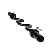 CAP Barbell Solid Steel 48 in. Olympic Super Curl Weight Bar, Black Fits 2-Inch Weight Plates