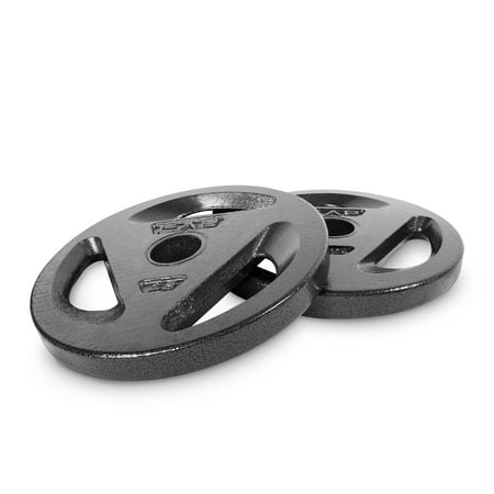 CAP Barbell 50 Lbs. Olympic Grip Plate Weight Set (Fits on 2 In. bars) 2 Plates