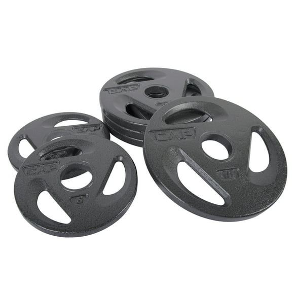 CAP Barbell 50 lb Olympic Grip Plate Weight Set (10x4, 5x2)