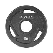 CAP Barbell, 5lb Olympic Grip Plate, Black