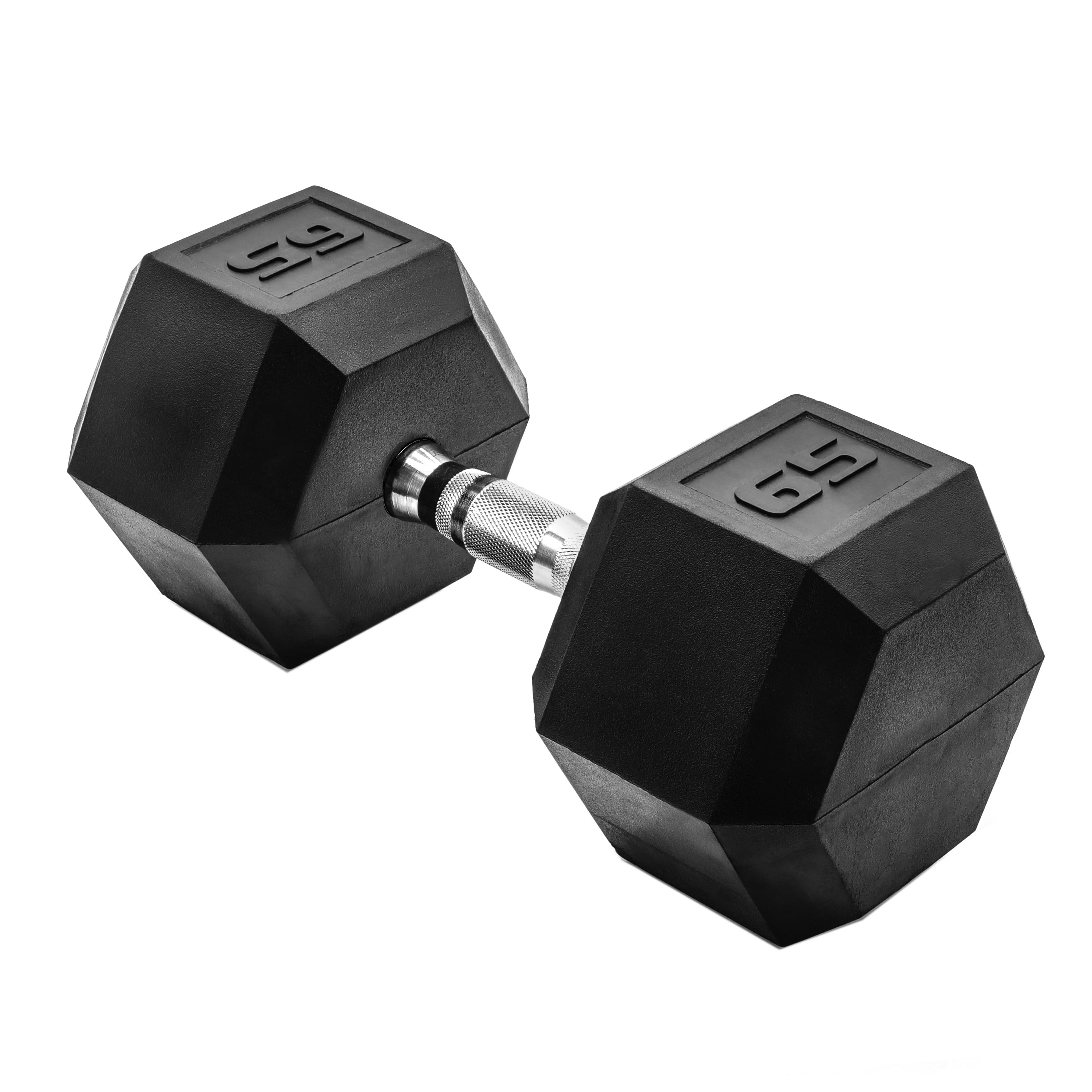 CAP Barbell, 65lb Coated Hex Dumbbell, Single