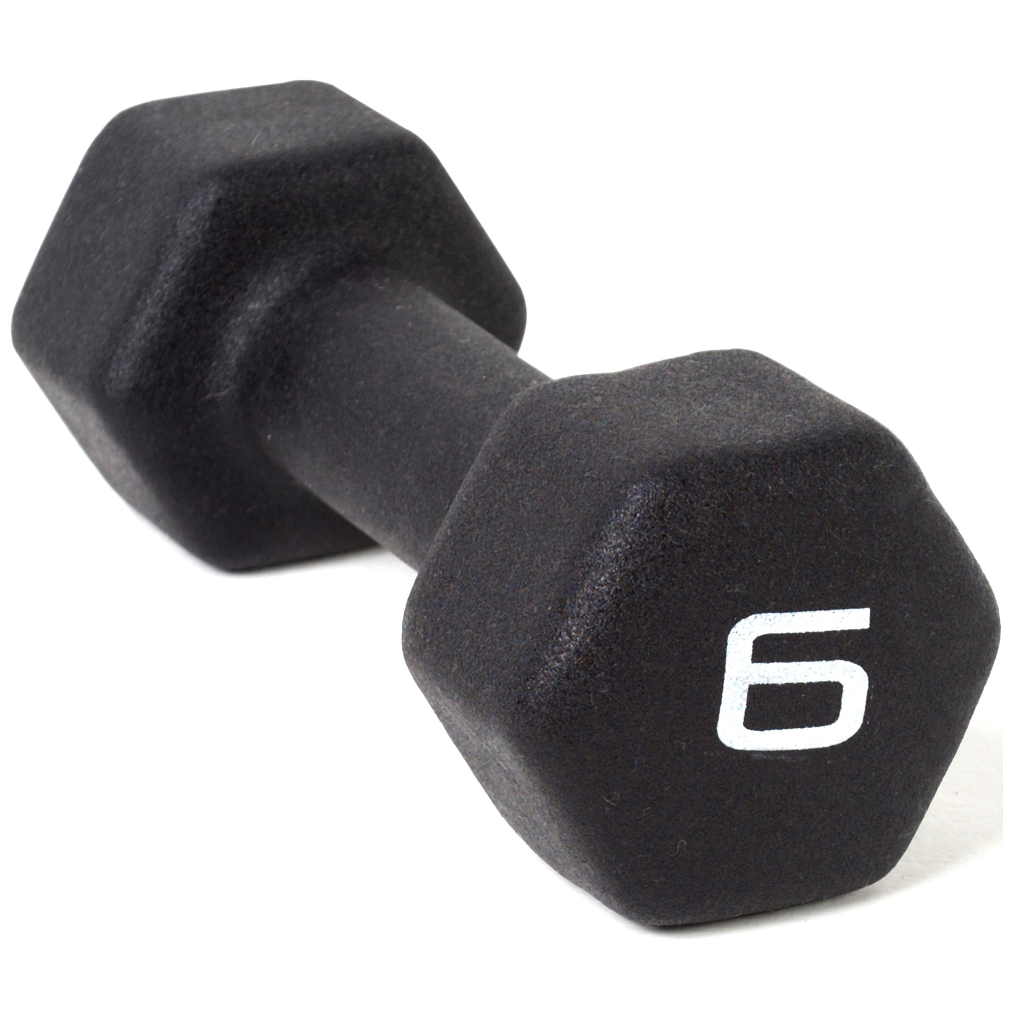 CAP Barbell, 6lb Black Neoprene Dumbbell, Single - Walmart.com