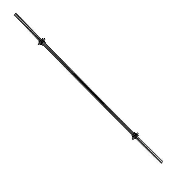 CAP Barbell 72" Regular Solid Threaded Bar, Black