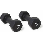 CAP Barbell, 7lb Black Neoprene Dumbbell, Pair