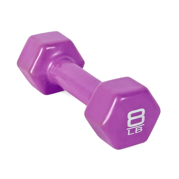 CAP Barbell, 8lb Vinyl-Coated Dumbbell, Single