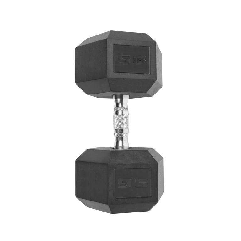 CAP Barbell 95lb Coated Hex Dumbbell Single Walmart