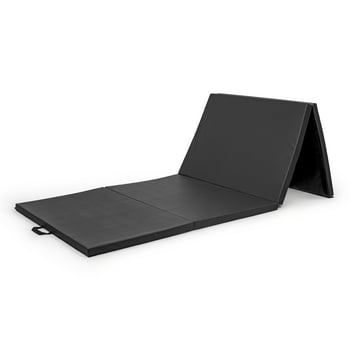 CAP Barbell All Purpose Folding Exercise Training & Gymnastics Balance Mat 10' x 4' x 3" Thick, Black
