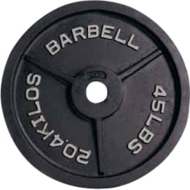 CAP Barbell Black Olympic Weight Plate-Size:35 lbs