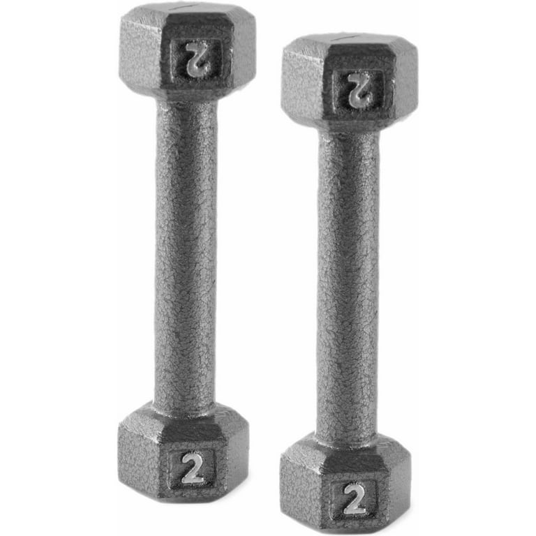 CAP Barbell Cast Iron Dumbbell Weights 2 Lbs. Pair Walmart