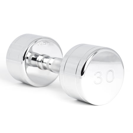 CAP Barbell Chrome Dumbbell with Contoured Handle, Single, 30 lbs