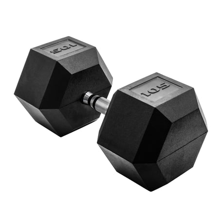 CAP Barbell Coated Hex Dumbbell, Single 105 lbs