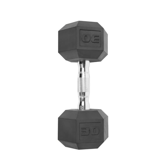 CAP Barbell Coated Hex Dumbbell, Single 30 lbs