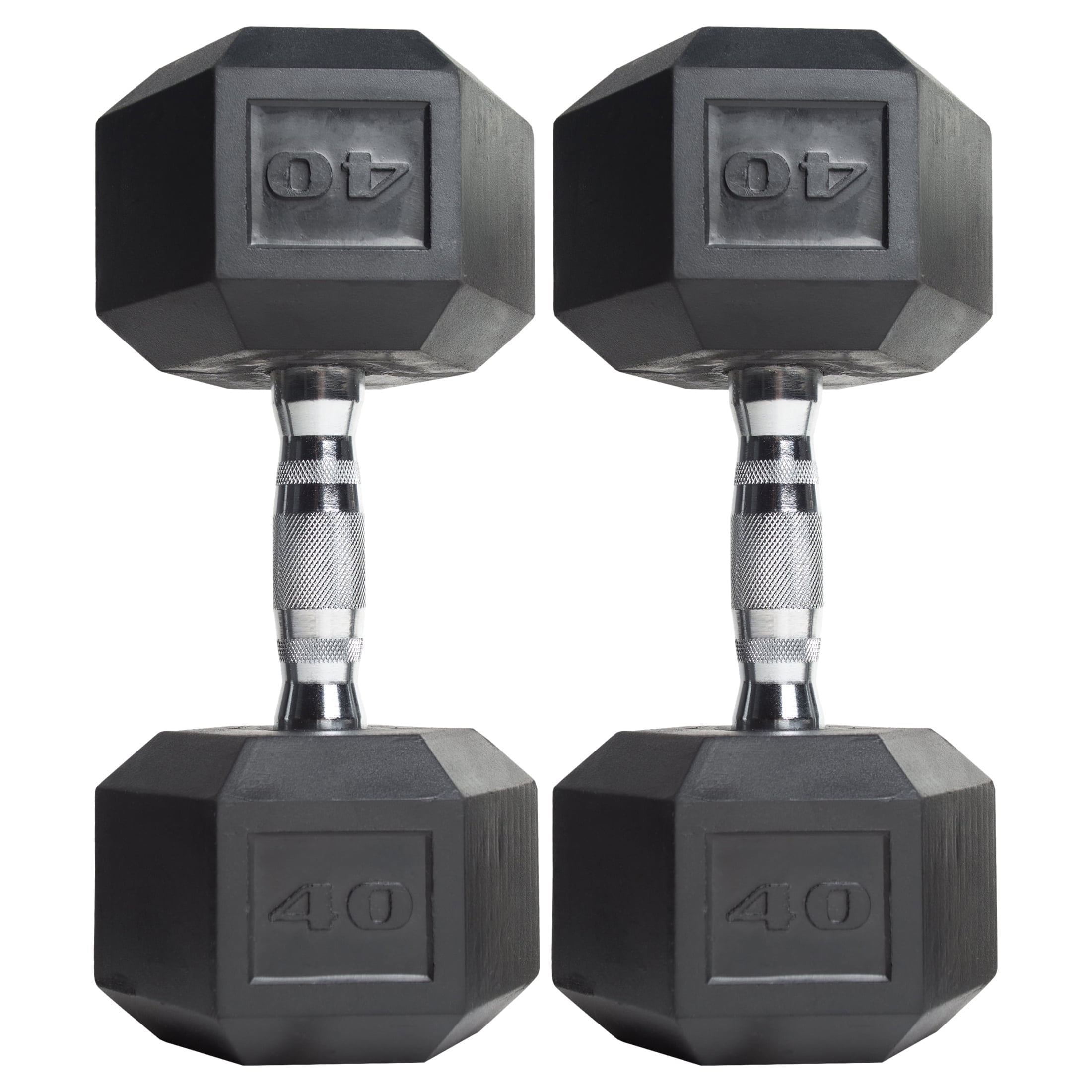 CAP Barbell, 20lb Coated Rubber Hex Dumbbell, Pair