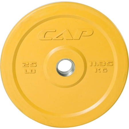 CAP Barbell Color Rubber Olympic Bumper Plate, Single