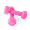 thumbnail image 1 of CAP Barbell, Neoprene Coated Hex Dumbbells, Pair, Pink, 3 lb, 1 of 5