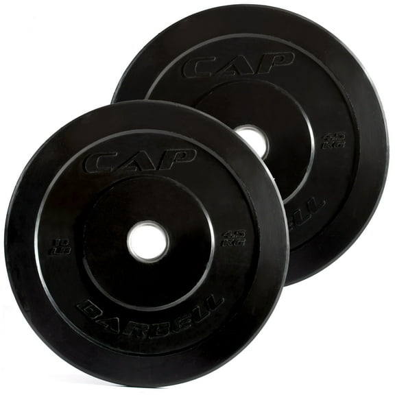 CAP Barbell - Olympic Bumper Plate Set, 20 lbs. (10lb x 2)
