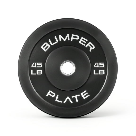 CAP Barbell Olympic Rubber Bumper Plate, SINGLE 45lb