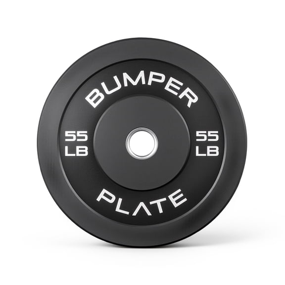 CAP Barbell Olympic Rubber Bumper Plate, SINGLE 55lb
