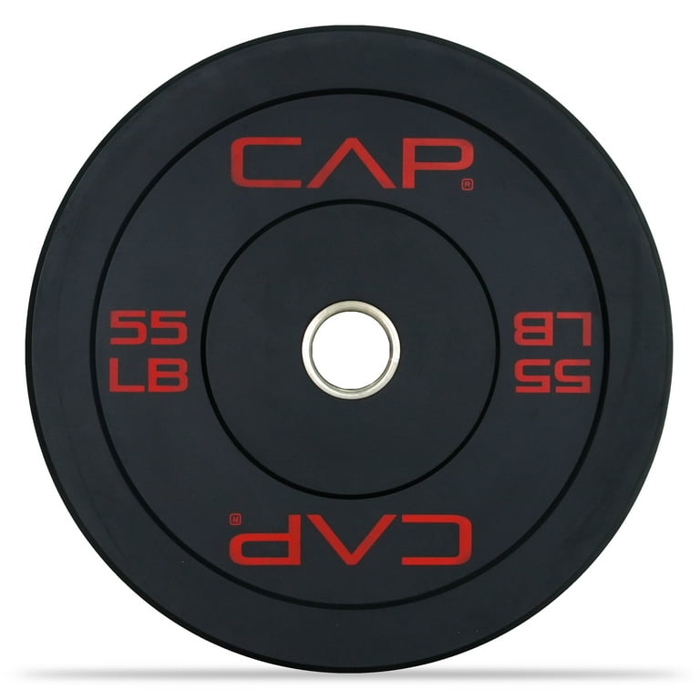 CAP Barbell Olympic Rubber Bumper Plates (Pairs/Singles by sizes