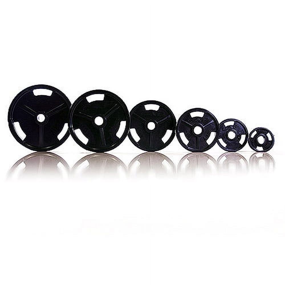 CAP Barbell Olympic Rubber Encased Commercial Grip Plate, 35 Pounds