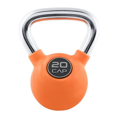 CAP Barbell Rubber Coated Kettlebell, 20lb, Single