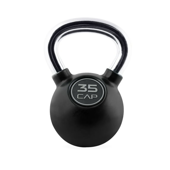 CAP Barbell Rubber Coated Kettlebell, 35lb, Single