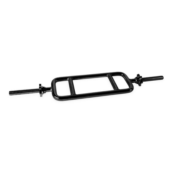 CAP Barbell Standard 1 In. Threaded Tricep Weight Bar with Collars, 34 In., Black