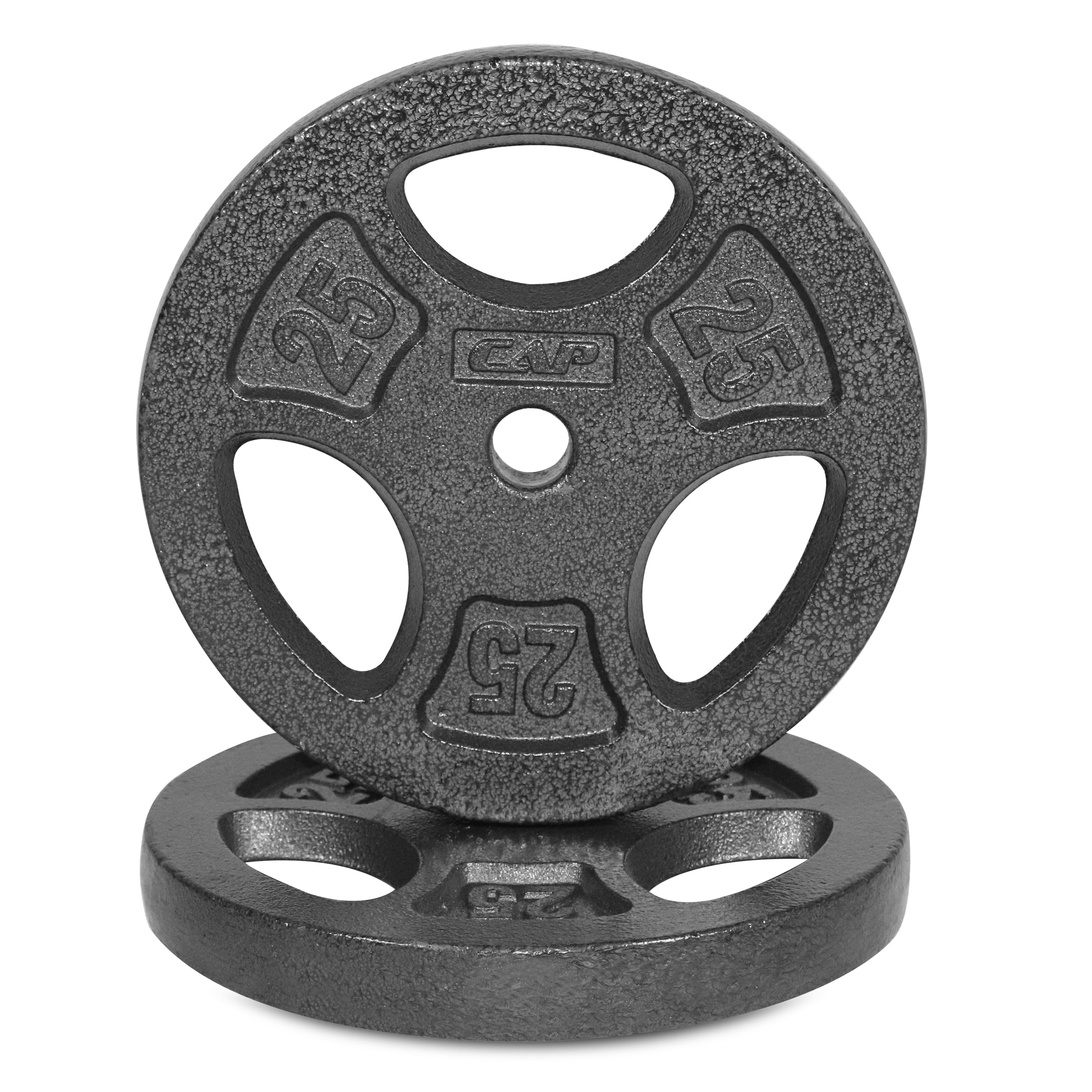 CAP Barbell Standard 25lb BLACK Plate Pack B (x2)