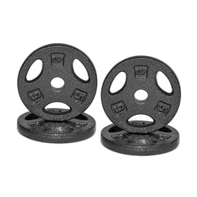 CAP Barbell Standard 5lb BLACK Plate Pack (x4)