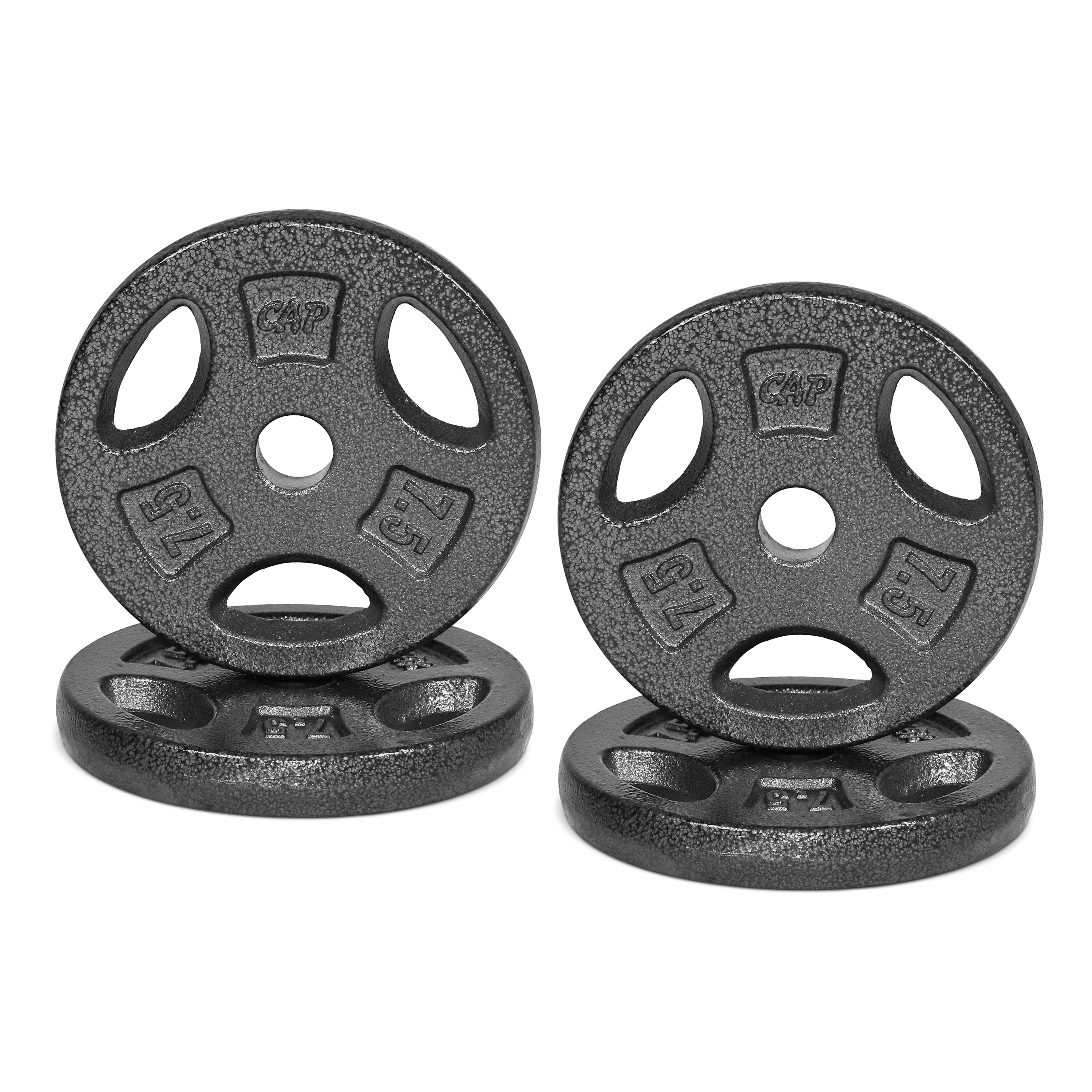 CAP Barbell Standard 7.5lb BLACK Plate Pack B (x4)