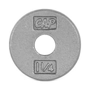 CAP Barbell Standard Cast Iron Weight Plate, 1.25 Lbs., Gray