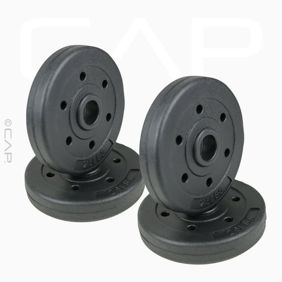 CAP Barbell Standard Vinyl Weight Plate Set, 10 lb (2.5 lb x 4)