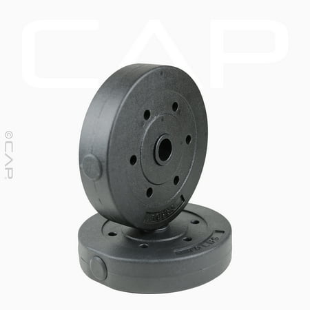 CAP Barbell Standard Vinyl Weight Plate Set, 20 lb (10 lb x 2)