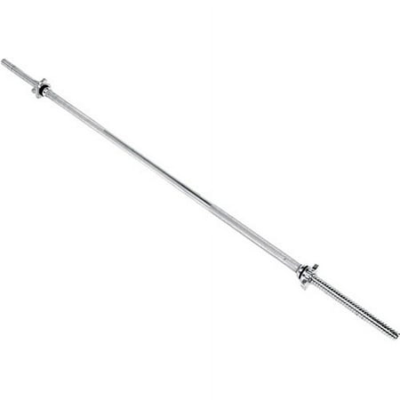 CAP Barbell - Straight Standard Weight Bar with Threaded Ends, 5-6 Ft