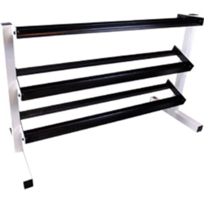 CAP Barbell Unisex adult Workouts 3 Tier Dumbbell Rack Blk Wht Walmart