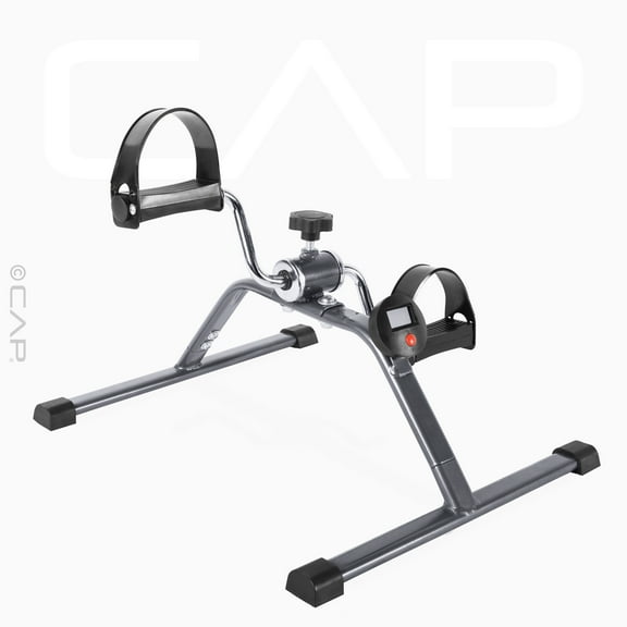 CAP Barbell Upper & Lower Body Mini Exercise Cycle with Monitor, Under the Desk