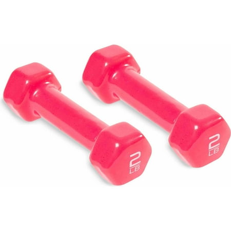 CAP Barbell Vinyl-Coated Dumbbell, 2 lb,Pair