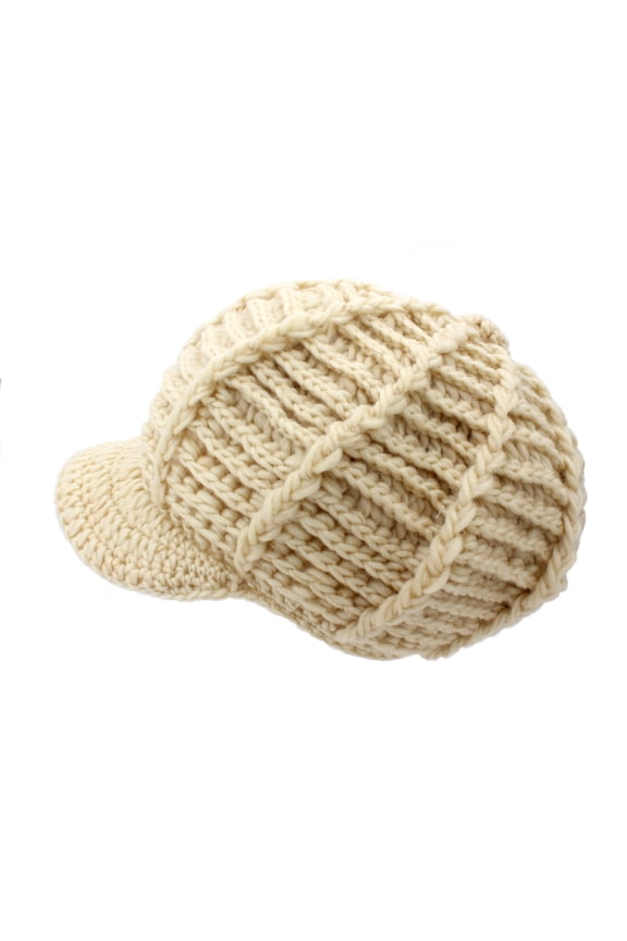 CAP Cable Knit Cap - Crochet Cap – Camel , HT-H1256CM