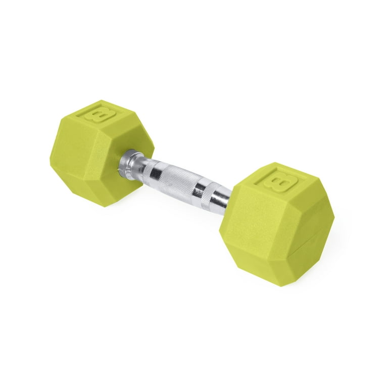 CAP Color Coated Hex Dumbbell Green 8 lb Walmart