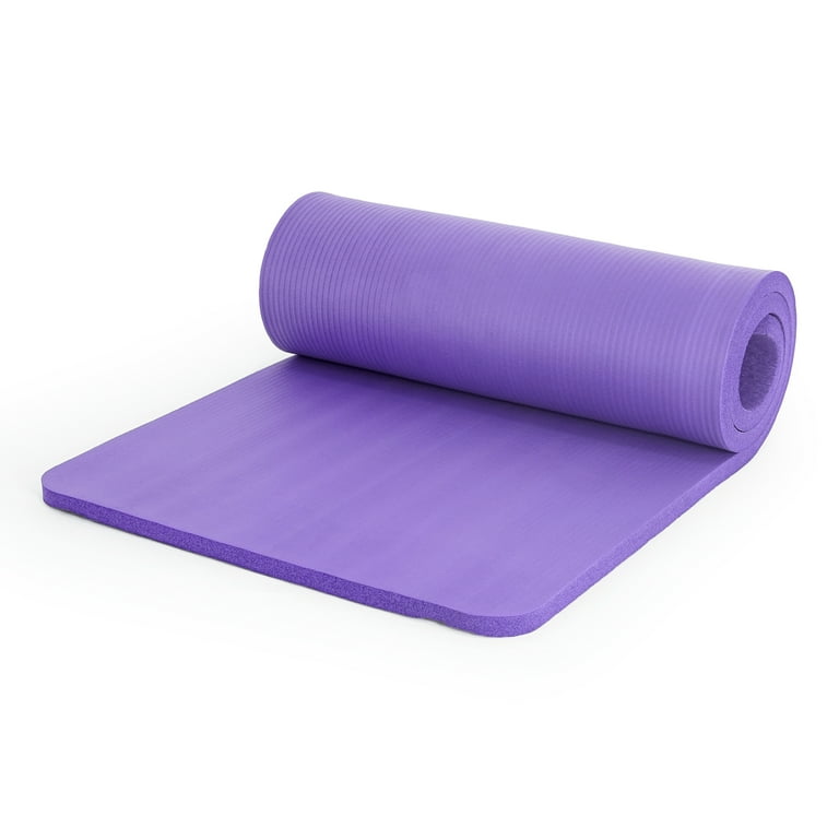 CAP High Density 1 inch Thick Exercise Mat with Carry Strap 71 x24 x1