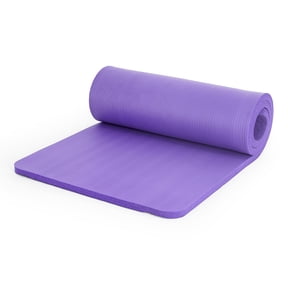 CAP High Density NBR Foam 1-inch Thick Exercise Yoga Mat with Carry Strap, 71"x24"x1" (25.4mm Thick), Purple
