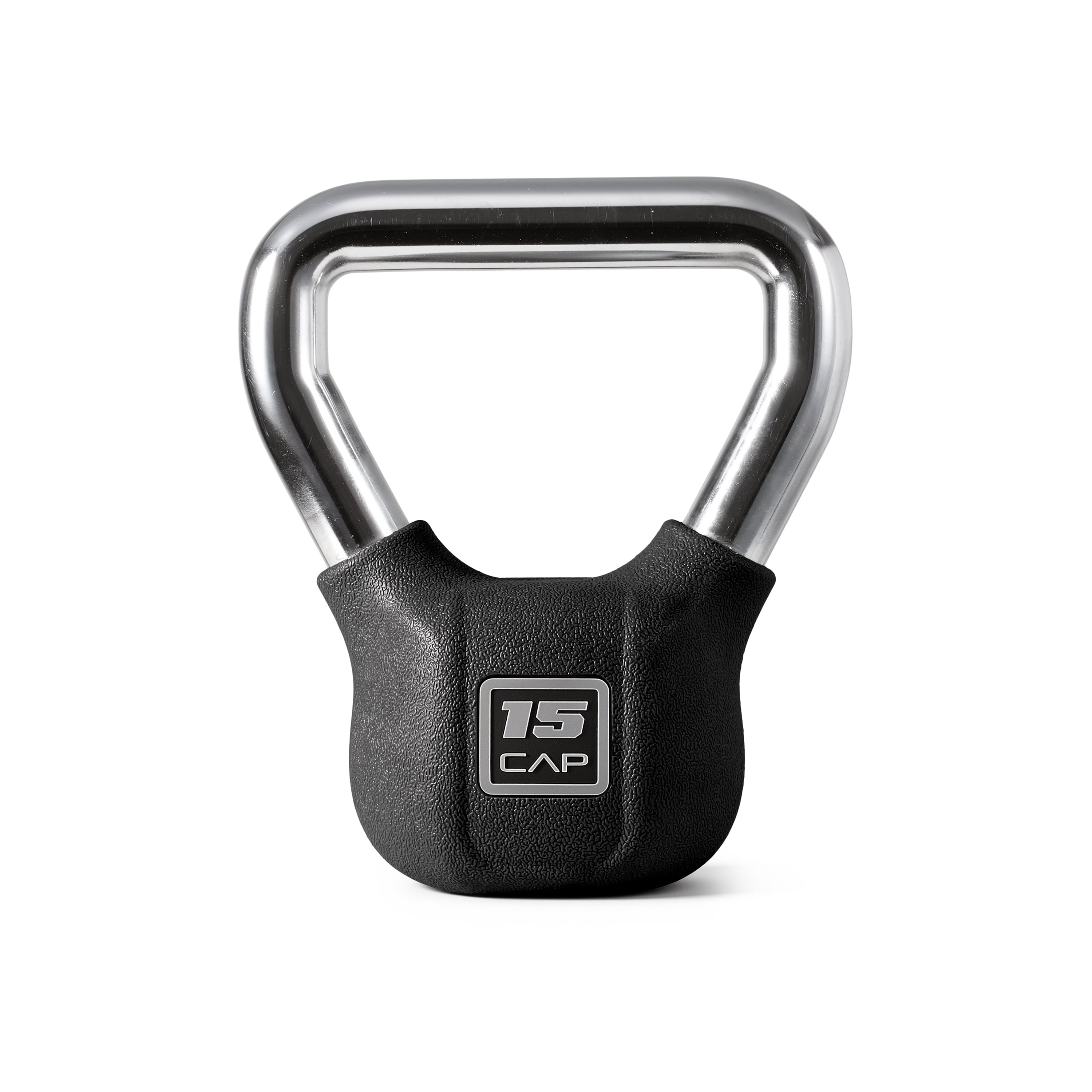 CAP PVC-Coated Cast Iron Kettlebell, Home Gym Strength Training Weight ...