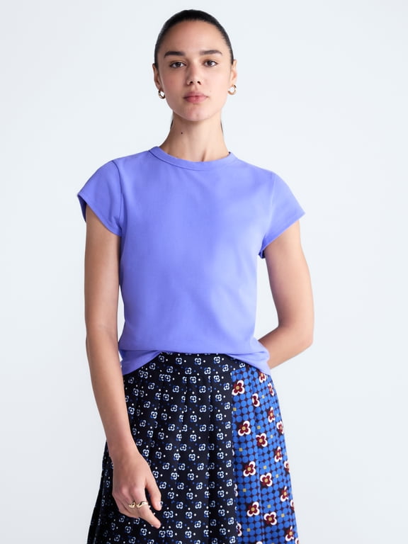 Women's and Women's Plus Cap Sleeve Tee, Sizes XS-4X